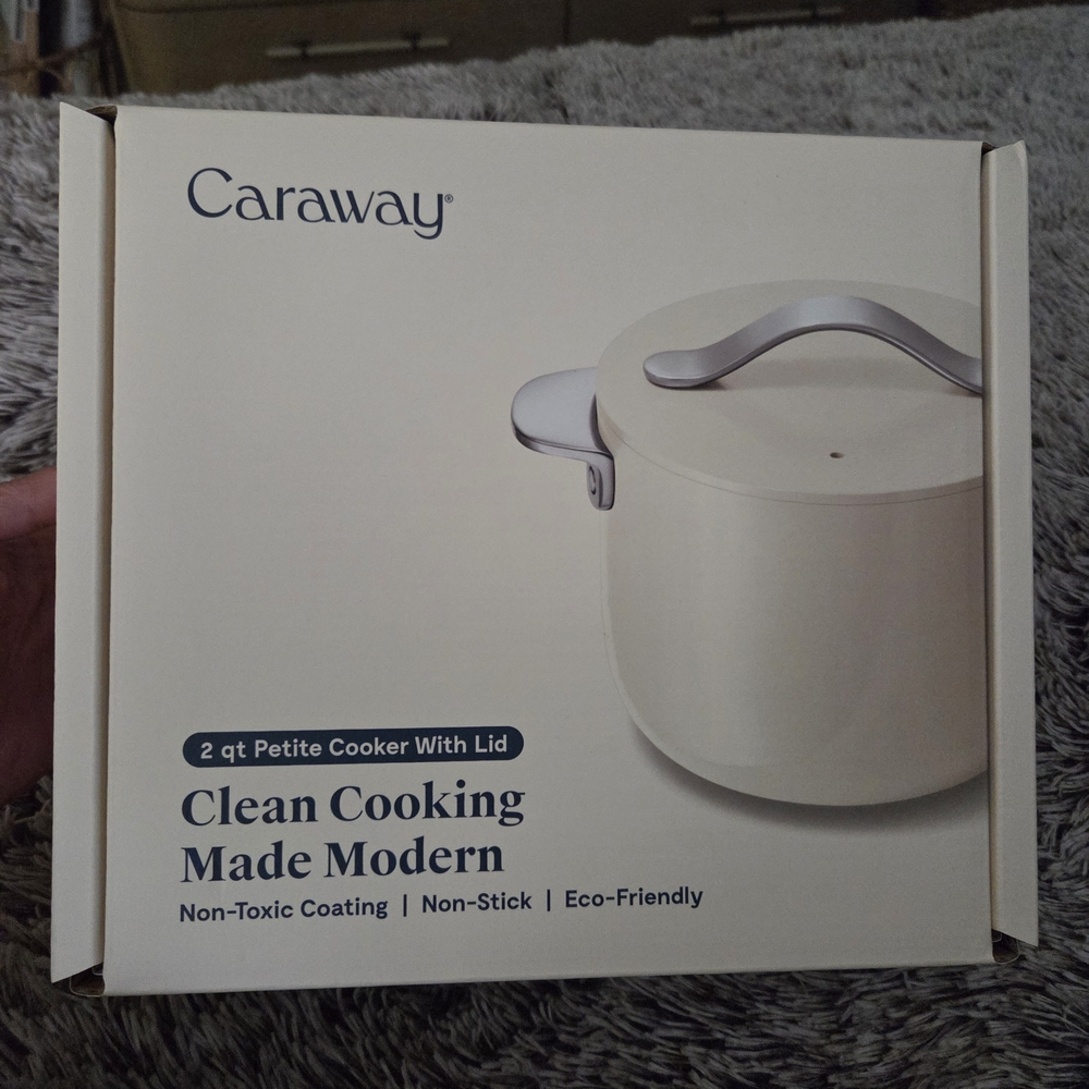 Caraway Cream Petite Cooker with Lid
